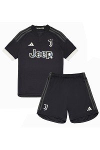 Juventus Babyklær Tredje Fotballdrakt til barn 2023-24 Korte ermer (+ Korte bukser)